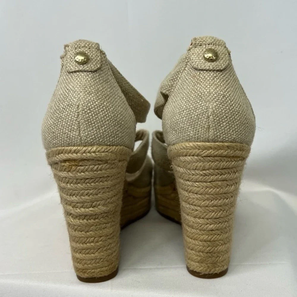 Michael Kors Espadrille Wedge Sandals w/ Front‎ Zip! US 8